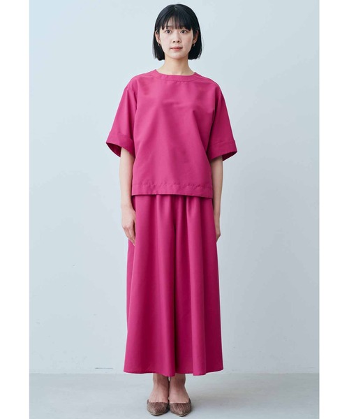 IEDIT（イディット）の「ＩＥＤＩＴ　袖口デザインがポイント　きれいめ布はくプルオーバー（Tシャツ/カットソー・レディース・ブラック/グリーン/カーキ/ピンク・XX-LARGE/MEDIUM/LARGE/X-LARGE/SMALL/XXX-LARGE）」の11枚目の写真