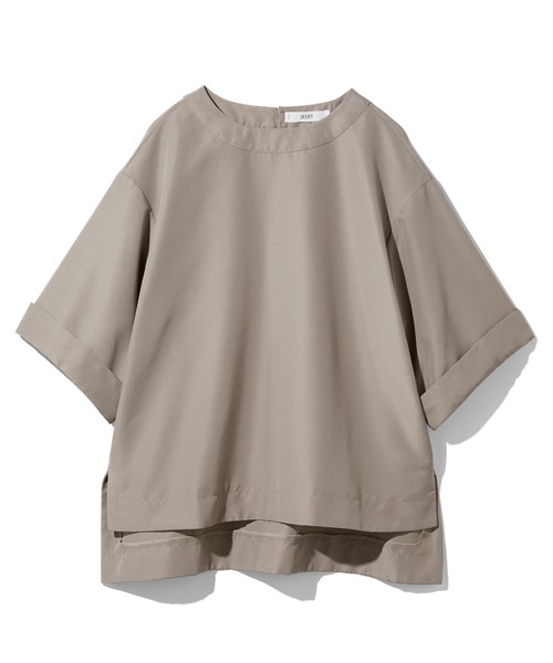 IEDIT（イディット）の「ＩＥＤＩＴ　袖口デザインがポイント　きれいめ布はくプルオーバー（Tシャツ/カットソー・レディース・ブラック/グリーン/カーキ/ピンク・XX-LARGE/MEDIUM/LARGE/X-LARGE/SMALL/XXX-LARGE）」の16枚目の写真