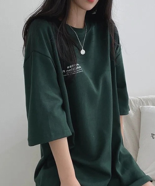 gossip!ロサンゼルス(ゴシップロサンゼルス)の「YUGA ルーズシルエット バックプリントTシャツ(Tシャツ/カットソー・レディース・ブラック/ホワイト・FREE)」の7枚目の写真