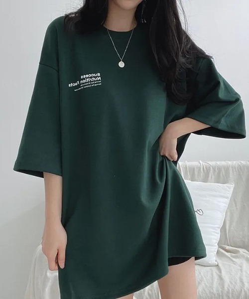 gossip!ロサンゼルス(ゴシップロサンゼルス)の「YUGA ルーズシルエット バックプリントTシャツ(Tシャツ/カットソー・レディース・ブラック/ホワイト・FREE)」の12枚目の写真