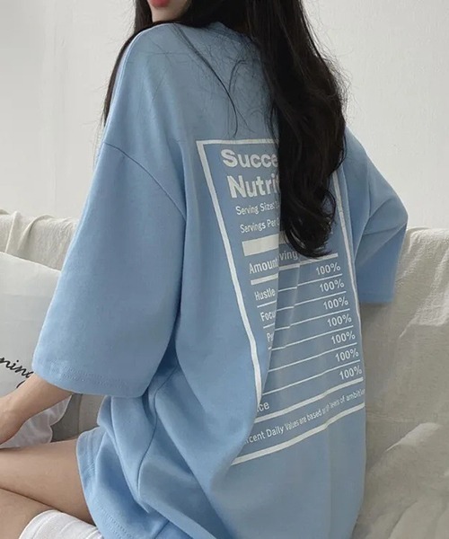 gossip!ロサンゼルス(ゴシップロサンゼルス)の「YUGA ルーズシルエット バックプリントTシャツ(Tシャツ/カットソー・レディース・ブラック/ホワイト・FREE)」の16枚目の写真