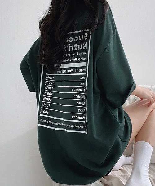 gossip!ロサンゼルス(ゴシップロサンゼルス)の「YUGA ルーズシルエット バックプリントTシャツ(Tシャツ/カットソー・レディース・ブラック/ホワイト・FREE)」の17枚目の写真