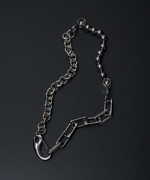 WEGO（ウィゴー）の「WEGO/ミックスチェーンネックレス（ネックレス・メンズ・その他1/その他2/その他3/その他4・FREE）」の3枚目の写真