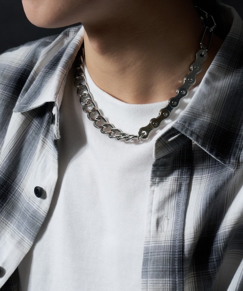 WEGO（ウィゴー）の「WEGO/ミックスチェーンネックレス（ネックレス・メンズ・その他1/その他2/その他3/その他4・FREE）」の4枚目の写真