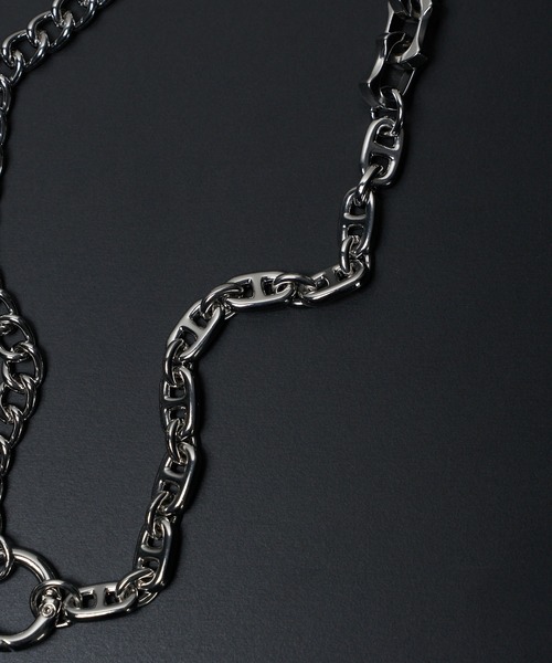 WEGO（ウィゴー）の「WEGO/ミックスチェーンネックレス（ネックレス・メンズ・その他1/その他2/その他3/その他4・FREE）」の5枚目の写真