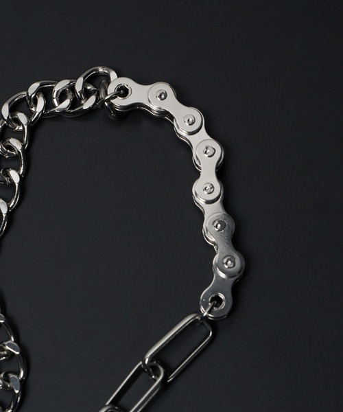 WEGO（ウィゴー）の「WEGO/ミックスチェーンネックレス（ネックレス・メンズ・その他1/その他2/その他3/その他4・FREE）」の11枚目の写真