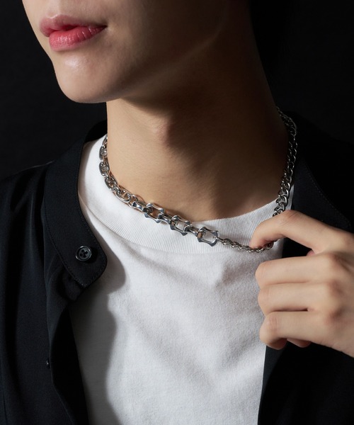 WEGO（ウィゴー）の「WEGO/ミックスチェーンネックレス（ネックレス・メンズ・その他1/その他2/その他3/その他4・FREE）」の18枚目の写真