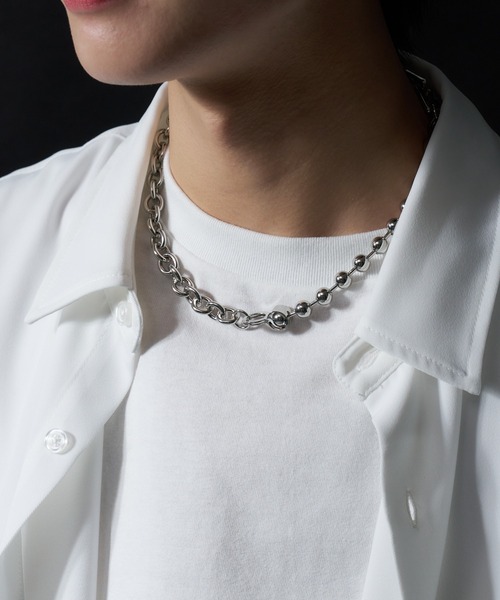 WEGO（ウィゴー）の「WEGO/ミックスチェーンネックレス（ネックレス・メンズ・その他1/その他2/その他3/その他4・FREE）」の22枚目の写真