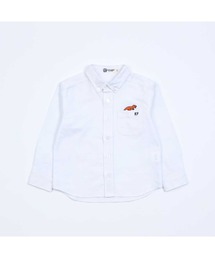 オックス無地ボタンダウン長袖シャツ(90～140)