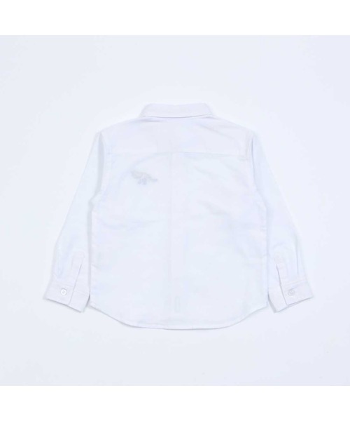 KP BOY（ケーピーボーイ）の「オックス無地ボタンダウン長袖シャツ(90～140)（シャツ/ブラウス・キッズ・ホワイト・90cm/100cm/110cm/120cm/130cm/140cm）」の7枚目の写真