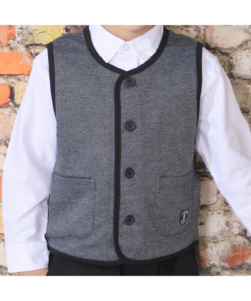 KP BOY（ケーピーボーイ）の「オックス無地ボタンダウン長袖シャツ(90～140)（シャツ/ブラウス・キッズ・ホワイト・90cm/100cm/110cm/120cm/130cm/140cm）」の6枚目の写真