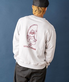 10.3oz  LET'S GO FISHINGスウェットシャツ