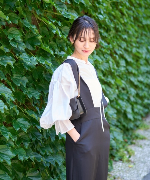 Rouge vif（ルージュヴィフ）の「【一部店舗限定】シアーバックシャンキャンディースリーブブラウス（シャツ/ブラウス・レディース・ホワイト/ピンク/チャコールグレー・フリー）」の5枚目の写真