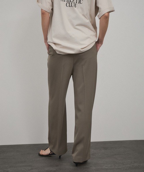 追加】イージーストレッチストレートパンツ2/スラックス【接触冷感・UV