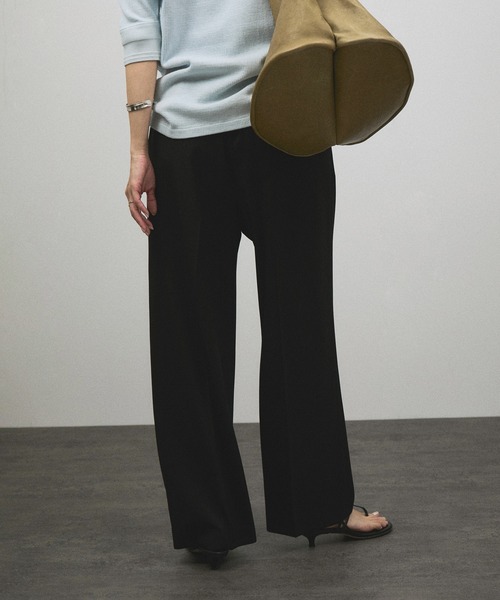 追加】イージーストレッチストレートパンツ2/スラックス【接触冷感・UV