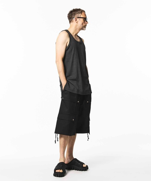 MAISON SPECIAL（メゾンスペシャル）の「《ユニセックスアイテム》Fraise Layered Square Tank Top/フライスレイヤードスクウェアタンクトップ【MAISON SPECIAL/メゾンスペシャル】（タンクトップ・メンズ・ホワイト/ブラック/グレー/チャコールグレー・1/2）」の17枚目の写真