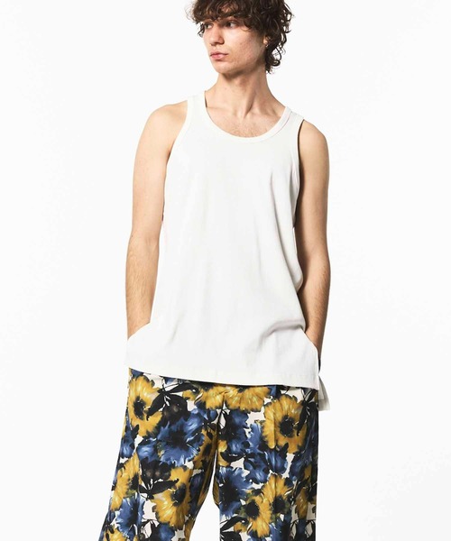 MAISON SPECIAL（メゾンスペシャル）の「《ユニセックスアイテム》Fraise Layered Square Tank Top/フライスレイヤードスクウェアタンクトップ【MAISON SPECIAL/メゾンスペシャル】（タンクトップ・メンズ・ホワイト/ブラック/グレー/チャコールグレー・1/2）」の13枚目の写真