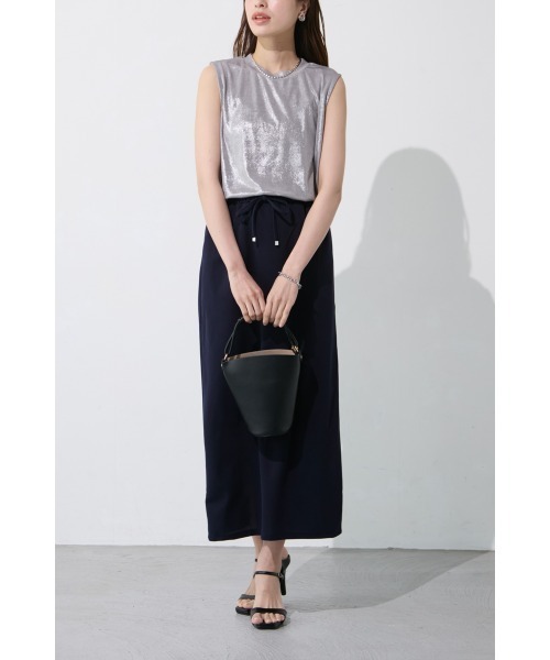 M.deux(エムドゥ)の「【シャイニープルオーバー】(Tシャツ/カットソー・レディース・オフホワイト/シルバー・MEDIUM)」の4枚目の写真