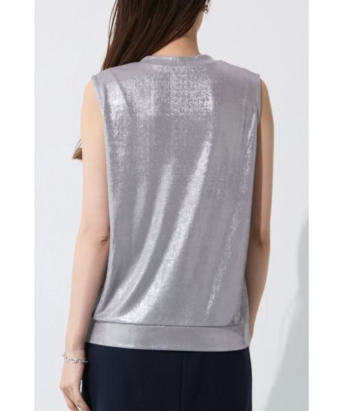 M.deux(エムドゥ)の「【シャイニープルオーバー】(Tシャツ/カットソー・レディース・オフホワイト/シルバー・MEDIUM)」の7枚目の写真