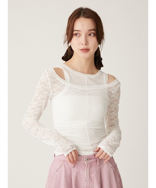 LILY BROWN（リリーブラウン）の「レイヤードセットカットソー（T  