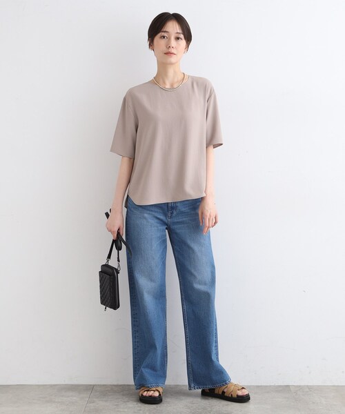 INDIVI(インディヴィ)の「◆【洗える/UVケア/SETUP可能】バックシャンブラウス(シャツ/ブラウス・レディース・ブラック/ベージュ系5/ブルー系その他7・40/38/19/15 /13/05)」の19枚目の写真