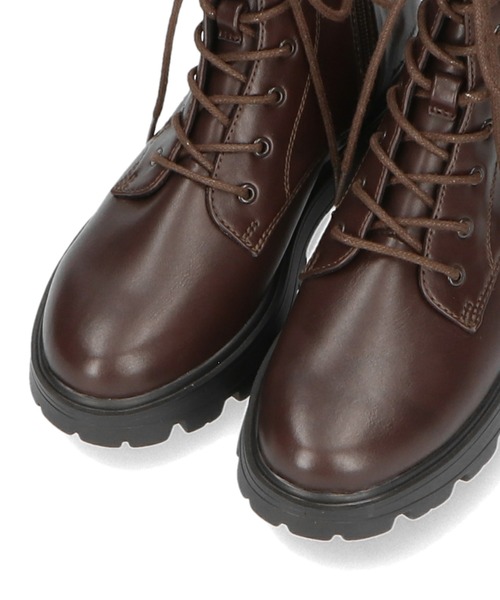 ORiental TRaffic（オリエンタルトラフィック）の「【 美脚　】レース アップ 厚底 ブーツ 41401（ブーツ・レディース・ブラウン/ブラック・SS/S/M/L/LL/3L）」の3枚目の写真