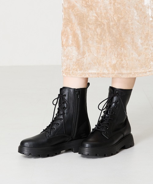 ORiental TRaffic（オリエンタルトラフィック）の「【 美脚　】レース アップ 厚底 ブーツ 41401（ブーツ・レディース・ブラウン/ブラック・SS/S/M/L/LL/3L）」の9枚目の写真