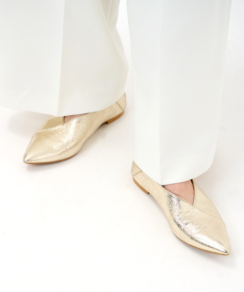 B.C STOCK（ベーセーストック）の「2WAYポインテッドシューズ（スリッポン・レディース・ゴールド/ブラック/シルバー・SMALL/MEDIUM/LARGE）」の18枚目の写真