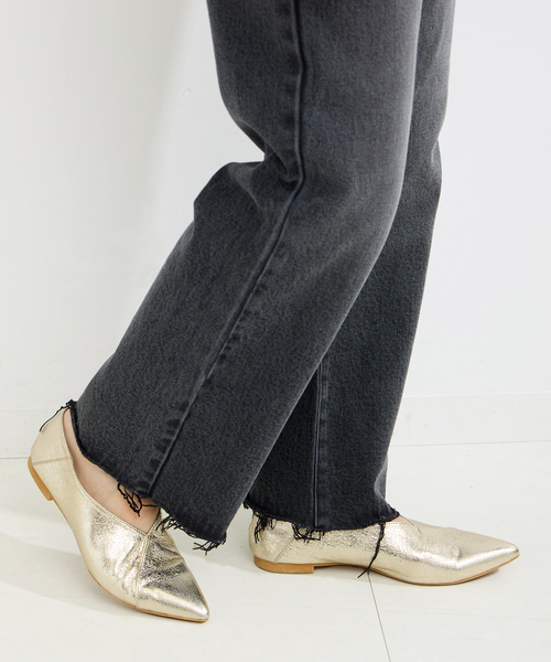 B.C STOCK（ベーセーストック）の「2WAYポインテッドシューズ（スリッポン・レディース・ゴールド/ブラック/シルバー・SMALL/MEDIUM/LARGE）」の16枚目の写真