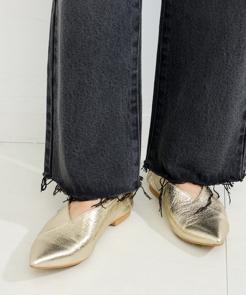 B.C STOCK（ベーセーストック）の「2WAYポインテッドシューズ（スリッポン・レディース・ゴールド/ブラック/シルバー・SMALL/MEDIUM/LARGE）」の15枚目の写真