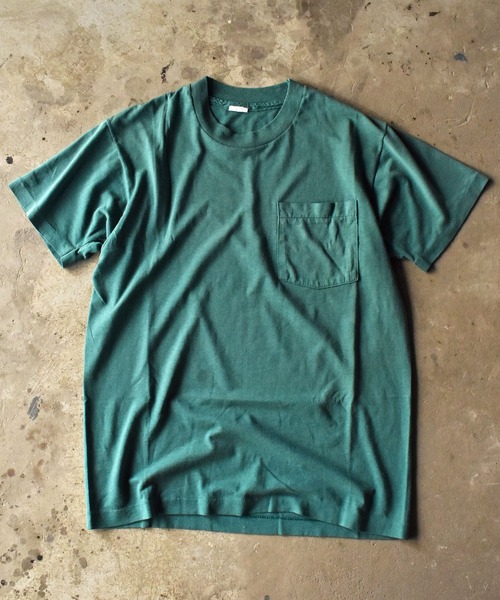 VINTAGE(ヴィンテージ)の「【ヴィンテージ古着】80-90’s ベーシック ポケットTシャツ(Tシャツ/カットソー・メンズ・グリーン・MEDIUM)」の2枚目の写真