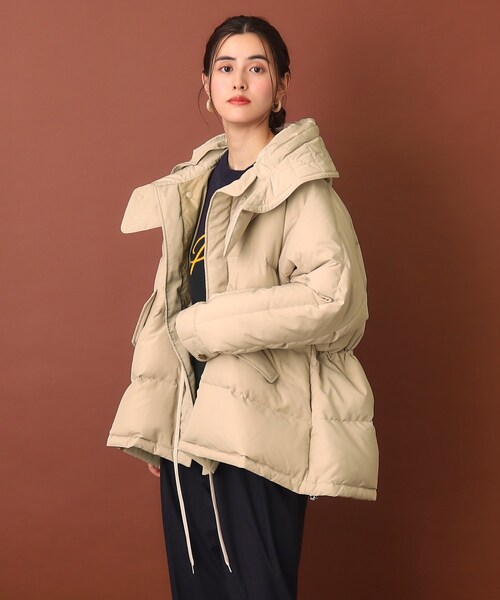 VACHEMENT（ヴァシュモン）の「VACHEMENT（ヴァシュモン）ハイカウントタフタダウン（ダウンジャケット/コート・レディース・ナチュラル/ブラック・00）」の4枚目の写真