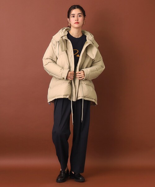 VACHEMENT（ヴァシュモン）の「VACHEMENT（ヴァシュモン）ハイカウントタフタダウン（ダウンジャケット/コート・レディース・ナチュラル/ブラック・00）」の9枚目の写真