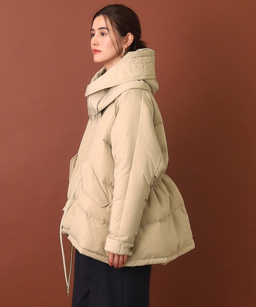 VACHEMENT（ヴァシュモン）の「VACHEMENT（ヴァシュモン）ハイカウントタフタダウン（ダウンジャケット/コート・レディース・ナチュラル/ブラック・00）」の21枚目の写真