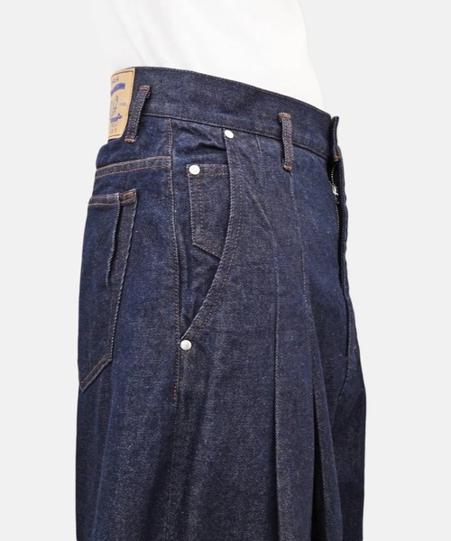 SHINYAKOZUKA（シンヤコヅカ）の「【SHINYAKOZUKA】 ORDINARY CITY BAGGY（デニムパンツ・メンズ・ブラック/インディゴブルー・X-SMALL/SMALL）」の7枚目の写真