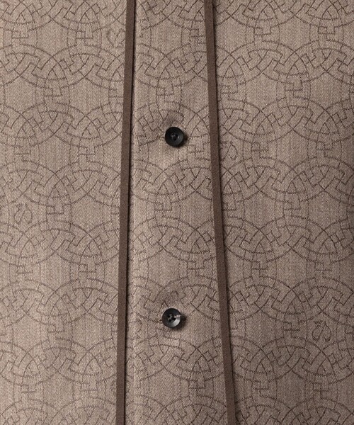 ETHOSENS(エトセンス)の「【ETHOSENS/エトセンス】Jacquard shirts(シャツ/ブラウス・メンズ・グレー/ブラウン・1/2)」の11枚目の写真