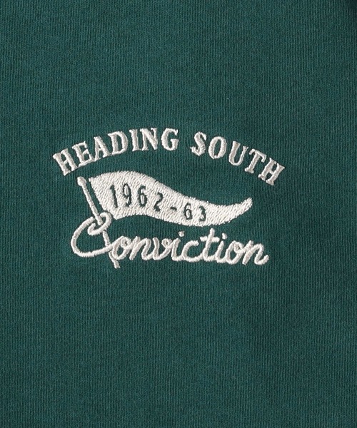 Right-on(ライトオン)の「【POWER TO THE PEOPLE】別注 刺繍ロンT(Tシャツ/カットソー・メンズ・ダークグレー/ホワイト/ライトグレー/グリーン/オフホワイト/ブラック・M/L/XL)」の12枚目の写真