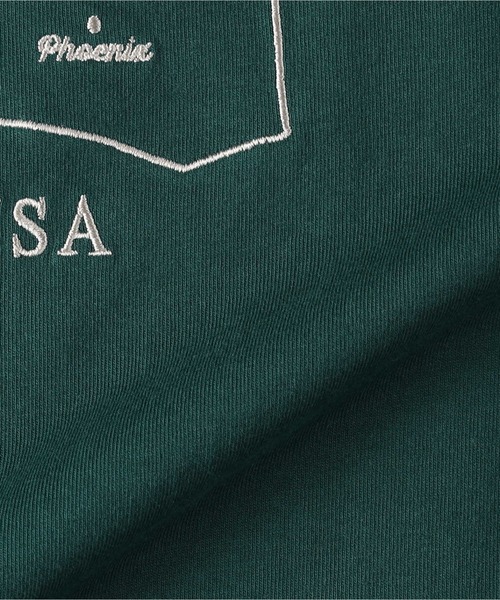 Right-on(ライトオン)の「【POWER TO THE PEOPLE】別注 刺繍ロンT(Tシャツ/カットソー・メンズ・ダークグレー/ホワイト/ライトグレー/グリーン/オフホワイト/ブラック・M/L/XL)」の16枚目の写真