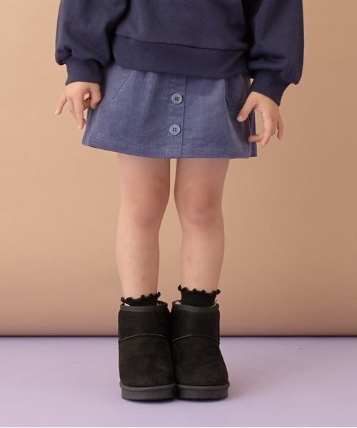 Lycee mine(リセマイン)の「ハートポケットコーデュロイスカパン(その他パンツ・キッズ・ベージュ/ダークブラウン/モスグリーン/ライトピンク/アイボリー/スカイブルー・100cm/110cm/120cm/130cm/140cm/150cm)」の5枚目の写真