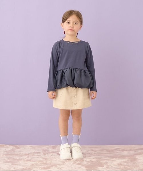Lycee mine(リセマイン)の「ハートポケットコーデュロイスカパン(その他パンツ・キッズ・ベージュ/ダークブラウン/モスグリーン/ライトピンク/アイボリー/スカイブルー・100cm/110cm/120cm/130cm/140cm/150cm)」の11枚目の写真