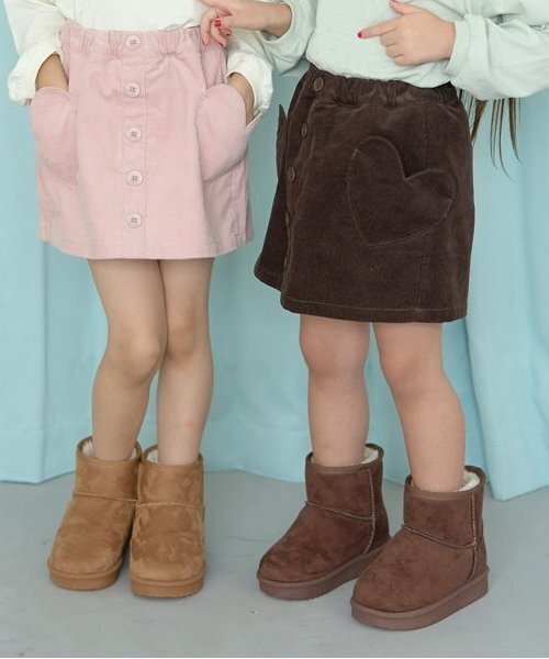 Lycee mine(リセマイン)の「ハートポケットコーデュロイスカパン(その他パンツ・キッズ・ベージュ/ダークブラウン/モスグリーン/ライトピンク/アイボリー/スカイブルー・100cm/110cm/120cm/130cm/140cm/150cm)」の17枚目の写真