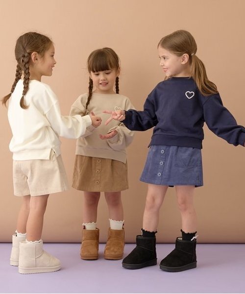 Lycee mine(リセマイン)の「ハートポケットコーデュロイスカパン(その他パンツ・キッズ・ベージュ/ダークブラウン/モスグリーン/ライトピンク/アイボリー/スカイブルー・100cm/110cm/120cm/130cm/140cm/150cm)」の18枚目の写真