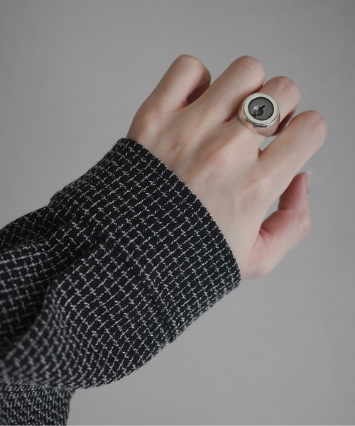 KUUUPY（クーピー）の「Front Tuck Tweed Shirt - フロントタックツイードシャツ（シャツ/ブラウス・メンズ・ブラック×ホワイト/ブラック×グレー・SMALL/MEDIUM/LARGE）」の15枚目の写真