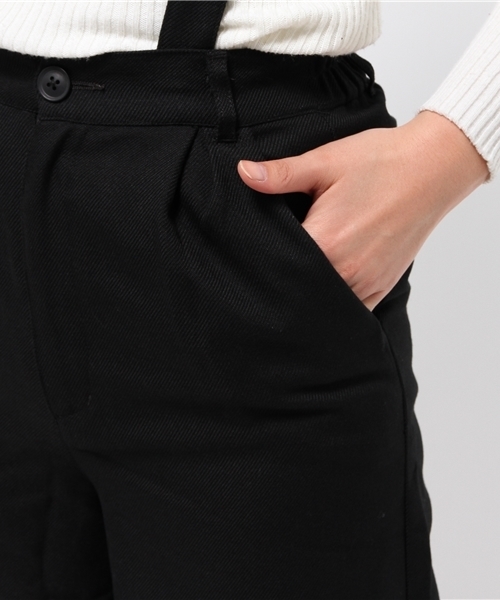 WEGO（ウィゴー）の「WEGO/サスペンダー付きワイドパンツ（その他パンツ・レディース・ブラック/グレー系その他/オフホワイト/グレー/ブラック系その他/ダークブラウン・FREE）」の12枚目の写真