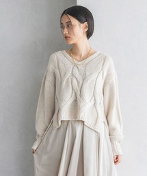 イタリーケーブルBIGプルオーバーニット