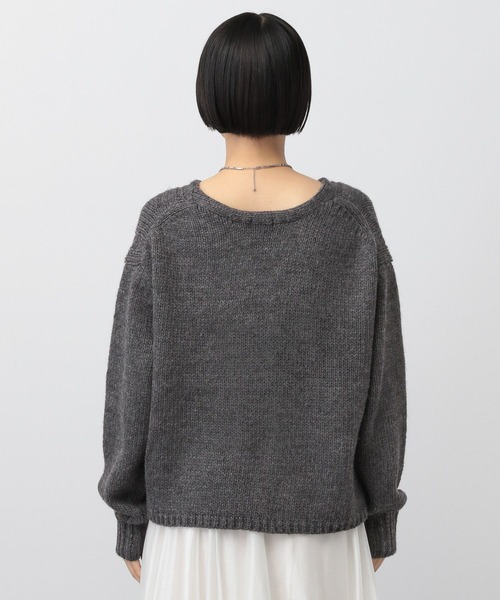 A part by（アパートバイ）の「イタリーケーブルBIGプルオーバーニット（ニット/セーター・レディース・アイボリー/チャコールグレー/グリーン系その他4・FREE）」の17枚目の写真