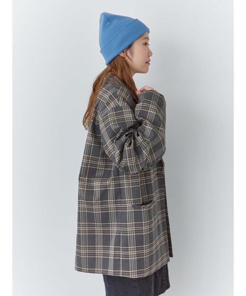 ehka sopo(エヘカソポ)の「パッチ付ニットキャップ(ハット・レディース・ブルー/キナリ/ブラック・F)」の5枚目の写真