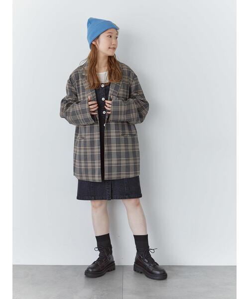 ehka sopo(エヘカソポ)の「パッチ付ニットキャップ(ハット・レディース・ブルー/キナリ/ブラック・F)」の8枚目の写真