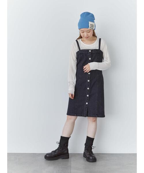 ehka sopo(エヘカソポ)の「パッチ付ニットキャップ(ハット・レディース・ブルー/キナリ/ブラック・F)」の12枚目の写真