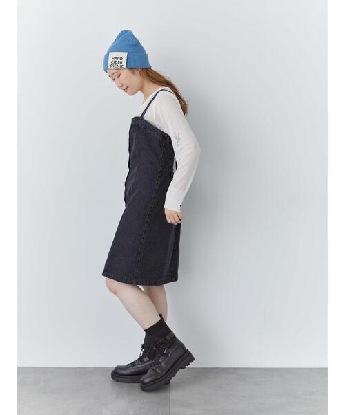 ehka sopo(エヘカソポ)の「パッチ付ニットキャップ(ハット・レディース・ブルー/キナリ/ブラック・F)」の13枚目の写真